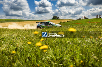 2024-06-29 - 27 MCERLEAN Joshua, FULTON James, Skoda Fabia RS Rally2, action during the Rally Poland 2024, 7th round of the 2024 WRC World Rally Car Championship, from June 27 to 30, 2024 at Mikolajki, Poland - AUTO - WRC - RALLY POLAND 2024 - RALLY - MOTORS