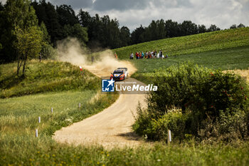 2024-06-29 - 08 TANAK Ott, JARVEOJA Martin, Hyundai I20 Rally1, action during the Rally Poland 2024, 7th round of the 2024 WRC World Rally Car Championship, from June 27 to 30, 2024 at Mikolajki, Poland - AUTO - WRC - RALLY POLAND 2024 - RALLY - MOTORS