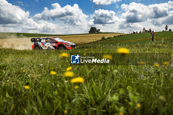 2024-06-29 - 09 MIKKELSEN Andreas, ERIKSEN Torstein, Hyundai I20 Rally1, action during the Rally Poland 2024, 7th round of the 2024 WRC World Rally Car Championship, from June 27 to 30, 2024 at Mikolajki, Poland - AUTO - WRC - RALLY POLAND 2024 - RALLY - MOTORS