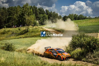 2024-06-29 - 29 LINNAMÄE Georg, MORGAN James, Toyota Yaris Rally2, action during the Rally Poland 2024, 7th round of the 2024 WRC World Rally Car Championship, from June 27 to 30, 2024 at Mikolajki, Poland - AUTO - WRC - RALLY POLAND 2024 - RALLY - MOTORS