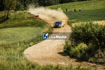 2024-06-29 - 20 SOLBERG Oliver, EDMONDSON Elliott, Skoda Fabia RS Rally2, action during the Rally Poland 2024, 7th round of the 2024 WRC World Rally Car Championship, from June 27 to 30, 2024 at Mikolajki, Poland - AUTO - WRC - RALLY POLAND 2024 - RALLY - MOTORS