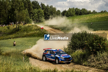 2024-06-29 - 35 SOLOWOW Michal, BARAN Maciej, Skoda Fabia RS Rally2, action during the Rally Poland 2024, 7th round of the 2024 WRC World Rally Car Championship, from June 27 to 30, 2024 at Mikolajki, Poland - AUTO - WRC - RALLY POLAND 2024 - RALLY - MOTORS