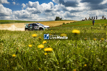 2024-06-29 - 36 LOUBET Pierre-Louis, PASCAUD Loris, Skoda Fabia RS Rally2, action during the Rally Poland 2024, 7th round of the 2024 WRC World Rally Car Championship, from June 27 to 30, 2024 at Mikolajki, Poland - AUTO - WRC - RALLY POLAND 2024 - RALLY - MOTORS