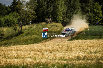 2024-06-29 - 36 LOUBET Pierre-Louis, PASCAUD Loris, Skoda Fabia RS Rally2, action during the Rally Poland 2024, 7th round of the 2024 WRC World Rally Car Championship, from June 27 to 30, 2024 at Mikolajki, Poland - AUTO - WRC - RALLY POLAND 2024 - RALLY - MOTORS