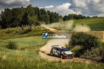 2024-06-29 - 34 KREMER Armin, KREMER Ella, Skoda Fabia RS Rally2, action during the Rally Poland 2024, 7th round of the 2024 WRC World Rally Car Championship, from June 27 to 30, 2024 at Mikolajki, Poland - AUTO - WRC - RALLY POLAND 2024 - RALLY - MOTORS