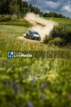 2024-06-29 - 27 MCERLEAN Joshua, FULTON James, Skoda Fabia RS Rally2, action during the Rally Poland 2024, 7th round of the 2024 WRC World Rally Car Championship, from June 27 to 30, 2024 at Mikolajki, Poland - AUTO - WRC - RALLY POLAND 2024 - RALLY - MOTORS