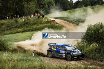 2024-06-29 - 21 PAJARI Sami, MALKONEN Enni, Toyota Yaris Rally2, action during the Rally Poland 2024, 7th round of the 2024 WRC World Rally Car Championship, from June 27 to 30, 2024 at Mikolajki, Poland - AUTO - WRC - RALLY POLAND 2024 - RALLY - MOTORS