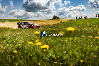 2024-06-29 - 08 TANAK Ott, JARVEOJA Martin, Hyundai I20 Rally1, action during the Rally Poland 2024, 7th round of the 2024 WRC World Rally Car Championship, from June 27 to 30, 2024 at Mikolajki, Poland - AUTO - WRC - RALLY POLAND 2024 - RALLY - MOTORS