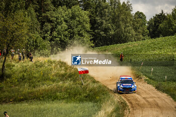 2024-06-29 - 35 SOLOWOW Michal, BARAN Maciej, Skoda Fabia RS Rally2, action during the Rally Poland 2024, 7th round of the 2024 WRC World Rally Car Championship, from June 27 to 30, 2024 at Mikolajki, Poland - AUTO - WRC - RALLY POLAND 2024 - RALLY - MOTORS