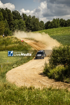 2024-06-29 - 46 DOMINGUEZ Diego, PEÑATE Rogelio, Ford Fiesta Rally3, action during the Rally Poland 2024, 7th round of the 2024 WRC World Rally Car Championship, from June 27 to 30, 2024 at Mikolajki, Poland - AUTO - WRC - RALLY POLAND 2024 - RALLY - MOTORS