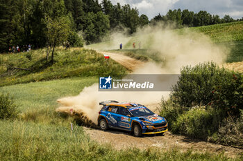 2024-06-29 - 24 JOONA Lauri, HUSSI Janni, Skoda Fabia RS Rally2, action during the Rally Poland 2024, 7th round of the 2024 WRC World Rally Car Championship, from June 27 to 30, 2024 at Mikolajki, Poland - AUTO - WRC - RALLY POLAND 2024 - RALLY - MOTORS