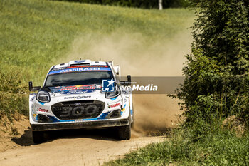 2024-06-29 - 13 MUNSTER Gregoire, LOUKA Louis, Ford Puma Rally1, action during the Rally Poland 2024, 7th round of the 2024 WRC World Rally Car Championship, from June 27 to 30, 2024 at Mikolajki, Poland - AUTO - WRC - RALLY POLAND 2024 - RALLY - MOTORS