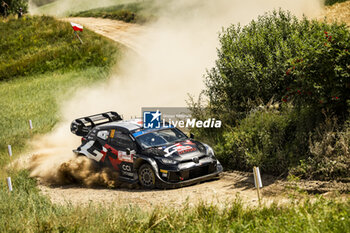 2024-06-29 - 18 KATSUTA Takamoto, JOHNSTON Aaron, Toyota GR Yaris Rally1, action during the Rally Poland 2024, 7th round of the 2024 WRC World Rally Car Championship, from June 27 to 30, 2024 at Mikolajki, Poland - AUTO - WRC - RALLY POLAND 2024 - RALLY - MOTORS