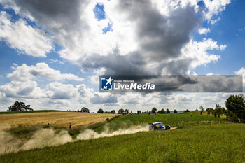 2024-06-29 - 21 PAJARI Sami, MALKONEN Enni, Toyota Yaris Rally2, action during the Rally Poland 2024, 7th round of the 2024 WRC World Rally Car Championship, from June 27 to 30, 2024 at Mikolajki, Poland - AUTO - WRC - RALLY POLAND 2024 - RALLY - MOTORS