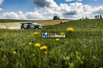 2024-06-29 - 25 GREENSMITH Gus, ANDERSSON Jonas, Skoda Fabia RS Rally2, action during the Rally Poland 2024, 7th round of the 2024 WRC World Rally Car Championship, from June 27 to 30, 2024 at Mikolajki, Poland - AUTO - WRC - RALLY POLAND 2024 - RALLY - MOTORS