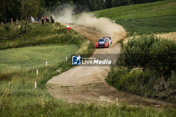 2024-06-29 - 09 MIKKELSEN Andreas, ERIKSEN Torstein, Hyundai I20 Rally1, action during the Rally Poland 2024, 7th round of the 2024 WRC World Rally Car Championship, from June 27 to 30, 2024 at Mikolajki, Poland - AUTO - WRC - RALLY POLAND 2024 - RALLY - MOTORS