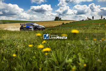 2024-06-29 - 21 PAJARI Sami, MALKONEN Enni, Toyota Yaris Rally2, action during the Rally Poland 2024, 7th round of the 2024 WRC World Rally Car Championship, from June 27 to 30, 2024 at Mikolajki, Poland - AUTO - WRC - RALLY POLAND 2024 - RALLY - MOTORS