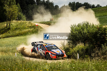 2024-06-29 - 08 TANAK Ott, JARVEOJA Martin, Hyundai I20 Rally1, action during the Rally Poland 2024, 7th round of the 2024 WRC World Rally Car Championship, from June 27 to 30, 2024 at Mikolajki, Poland - AUTO - WRC - RALLY POLAND 2024 - RALLY - MOTORS