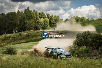 2024-06-29 - 25 GREENSMITH Gus, ANDERSSON Jonas, Skoda Fabia RS Rally2, action during the Rally Poland 2024, 7th round of the 2024 WRC World Rally Car Championship, from June 27 to 30, 2024 at Mikolajki, Poland - AUTO - WRC - RALLY POLAND 2024 - RALLY - MOTORS