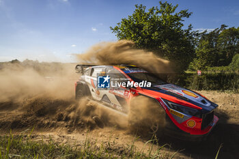 2024-06-29 - 11 NEUVILLE Thierry, WYDAEGHE Martijn, Hyundai I20 Rally1, action during the Rally Poland 2024, 7th round of the 2024 WRC World Rally Car Championship, from June 27 to 30, 2024 at Mikolajki, Poland - AUTO - WRC - RALLY POLAND 2024 - RALLY - MOTORS