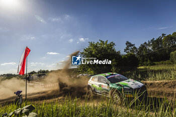 2024-06-29 - 27 MCERLEAN Joshua, FULTON James, Skoda Fabia RS Rally2, action during the Rally Poland 2024, 7th round of the 2024 WRC World Rally Car Championship, from June 27 to 30, 2024 at Mikolajki, Poland - AUTO - WRC - RALLY POLAND 2024 - RALLY - MOTORS