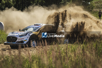 2024-06-29 - 13 MUNSTER Gregoire, LOUKA Louis, Ford Puma Rally1, action during the Rally Poland 2024, 7th round of the 2024 WRC World Rally Car Championship, from June 27 to 30, 2024 at Mikolajki, Poland - AUTO - WRC - RALLY POLAND 2024 - RALLY - MOTORS