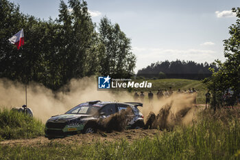 2024-06-29 - 20 SOLBERG Oliver, EDMONDSON Elliott, Skoda Fabia RS Rally2, action during the Rally Poland 2024, 7th round of the 2024 WRC World Rally Car Championship, from June 27 to 30, 2024 at Mikolajki, Poland - AUTO - WRC - RALLY POLAND 2024 - RALLY - MOTORS