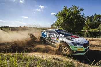 2024-06-29 - 36 LOUBET Pierre-Louis, PASCAUD Loris, Skoda Fabia RS Rally2, action during the Rally Poland 2024, 7th round of the 2024 WRC World Rally Car Championship, from June 27 to 30, 2024 at Mikolajki, Poland - AUTO - WRC - RALLY POLAND 2024 - RALLY - MOTORS