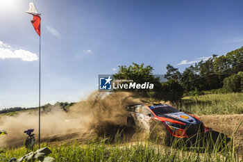 2024-06-29 - 11 NEUVILLE Thierry, WYDAEGHE Martijn, Hyundai I20 Rally1, action during the Rally Poland 2024, 7th round of the 2024 WRC World Rally Car Championship, from June 27 to 30, 2024 at Mikolajki, Poland - AUTO - WRC - RALLY POLAND 2024 - RALLY - MOTORS