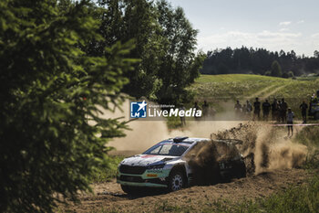 2024-06-29 - 36 LOUBET Pierre-Louis, PASCAUD Loris, Skoda Fabia RS Rally2, action during the Rally Poland 2024, 7th round of the 2024 WRC World Rally Car Championship, from June 27 to 30, 2024 at Mikolajki, Poland - AUTO - WRC - RALLY POLAND 2024 - RALLY - MOTORS