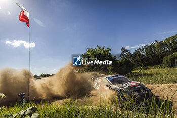 2024-06-29 - 18 KATSUTA Takamoto, JOHNSTON Aaron, Toyota GR Yaris Rally1, action during the Rally Poland 2024, 7th round of the 2024 WRC World Rally Car Championship, from June 27 to 30, 2024 at Mikolajki, Poland - AUTO - WRC - RALLY POLAND 2024 - RALLY - MOTORS