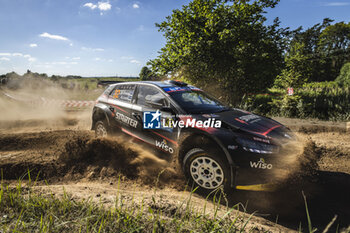 2024-06-29 - 32 VIRVES Robert, LESK Aleks, Skoda Fabia RS Rally2, action during the Rally Poland 2024, 7th round of the 2024 WRC World Rally Car Championship, from June 27 to 30, 2024 at Mikolajki, Poland - AUTO - WRC - RALLY POLAND 2024 - RALLY - MOTORS