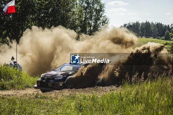 2024-06-29 - 18 KATSUTA Takamoto, JOHNSTON Aaron, Toyota GR Yaris Rally1, action during the Rally Poland 2024, 7th round of the 2024 WRC World Rally Car Championship, from June 27 to 30, 2024 at Mikolajki, Poland - AUTO - WRC - RALLY POLAND 2024 - RALLY - MOTORS