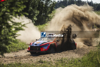 2024-06-29 - 09 MIKKELSEN Andreas, ERIKSEN Torstein, Hyundai I20 Rally1, action during the Rally Poland 2024, 7th round of the 2024 WRC World Rally Car Championship, from June 27 to 30, 2024 at Mikolajki, Poland - AUTO - WRC - RALLY POLAND 2024 - RALLY - MOTORS