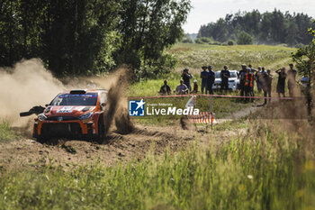 2024-06-29 - 29 LINNAMÄE Georg, MORGAN James, Toyota Yaris Rally2, action during the Rally Poland 2024, 7th round of the 2024 WRC World Rally Car Championship, from June 27 to 30, 2024 at Mikolajki, Poland - AUTO - WRC - RALLY POLAND 2024 - RALLY - MOTORS