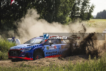 2024-06-29 - 37 SUNINEN Teemu, MARKKULA Mikko, Hyundai I2O Rally2, action during the Rally Poland 2024, 7th round of the 2024 WRC World Rally Car Championship, from June 27 to 30, 2024 at Mikolajki, Poland - AUTO - WRC - RALLY POLAND 2024 - RALLY - MOTORS