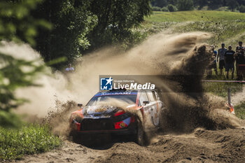 2024-06-29 - 09 MIKKELSEN Andreas, ERIKSEN Torstein, Hyundai I20 Rally1, action during the Rally Poland 2024, 7th round of the 2024 WRC World Rally Car Championship, from June 27 to 30, 2024 at Mikolajki, Poland - AUTO - WRC - RALLY POLAND 2024 - RALLY - MOTORS