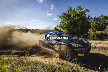 2024-06-29 - 21 PAJARI Sami, MALKONEN Enni, Toyota Yaris Rally2, action during the Rally Poland 2024, 7th round of the 2024 WRC World Rally Car Championship, from June 27 to 30, 2024 at Mikolajki, Poland - AUTO - WRC - RALLY POLAND 2024 - RALLY - MOTORS