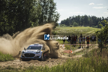 2024-06-29 - 16 FOURMAUX Adrien, CORIA Alexandre, Ford Puma Rally1, action during the Rally Poland 2024, 7th round of the 2024 WRC World Rally Car Championship, from June 27 to 30, 2024 at Mikolajki, Poland - AUTO - WRC - RALLY POLAND 2024 - RALLY - MOTORS