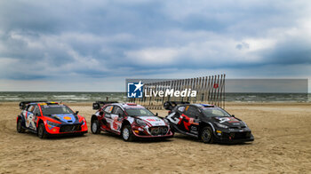 2024-07-18 - Family Photo Car Rally1 ,Hyundaii20 N Rally1 Hybrid And Ford Puma Rally1 Hybrid And Toyota Gr Yaris Rally1 Hybridin, Liepaja, During Fia World Rally Championship WRC Tet Rally Latvia 2024 18 July Riga Latvia - FIA WORLD RALLY CHAMPIONSHIP  WRC TET RALLY LATVIA 2024  - RALLY - MOTORS