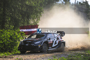 2024-07-18 - The Driver Sebastien Ogier And Co-Driver Vincent Landais Of The Team Toyota Gazoo Racing Wrt,Toyota Gr Yaris Rally1 Hybrid,They Face In Shakedown,During Fia World Rally Championship WRC Tet Rally Latvia 2024 18 July Riga Latvia - FIA WORLD RALLY CHAMPIONSHIP  WRC TET RALLY LATVIA 2024  - RALLY - MOTORS