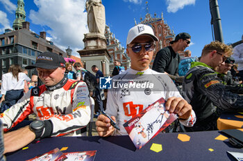 2024-07-19 - Drive Mārtiņs Sesks And Co-Driver Renārs Francis Of The Team M-Sport Ford World Rally Team Ford Puma Rally1 Hybrid,,They Face Autograph Session In Riga ,During Fia World Rally Championship WRC Tet Rally Latvia 2024 19 July Riga Latvia - FIA WORLD RALLY CHAMPIONSHIP  WRC TET RALLY LATVIA 2024 - RALLY - MOTORS