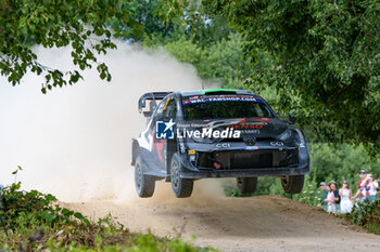 2024-07-19 - The Driver Elfyn Evans And Co-Driver Scott Martin Of The Team Toyota Gazoo Racing Wrt, Toyota Gr Yaris Rally1 Hybrid ,They Face The 1st, Of The Race, During Fia World Rally Championship WRC Tet Rally Latvia 2024 19 July Riga Latvia - FIA WORLD RALLY CHAMPIONSHIP  WRC TET RALLY LATVIA 2024 - RALLY - MOTORS