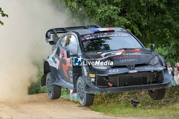 2024-07-19 - The Driver Sebastien Ogier And Co-Driver Vincent Landais Of The Team Toyota Gazoo Racing Wrt,Toyota Gr Yaris Rally1 Hybrid,They Face The 1st, Of The Race, During Fia World Rally Championship WRC Tet Rally Latvia 2024 19 July Riga Latvia - FIA WORLD RALLY CHAMPIONSHIP  WRC TET RALLY LATVIA 2024 - RALLY - MOTORS