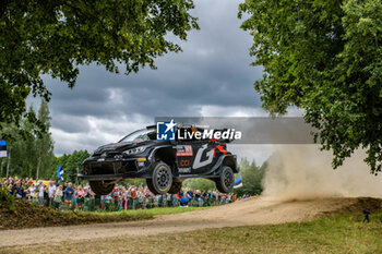 2024-07-19 - Drive Kalle Rovanpera And Co-Driver Jonne Halttunen Of The Team Toyota Gazoo Racing Wrt Are Driving The Toyota Gr Yaris Rally1 Hybrid ,They Face The 1st, Of The Race, During Fia World Rally Championship WRC Tet Rally Latvia 2024 19 July Riga Latvia - FIA WORLD RALLY CHAMPIONSHIP  WRC TET RALLY LATVIA 2024 - RALLY - MOTORS