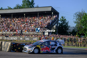 2024-07-19 - The Driver Adrien Fourmaux And Co-Driver Alexandre Coria Of The Team M-Sport Ford World Rally Team Ford Puma Rally1 Hybrid ,They Face The 1st, Of The Race, During Fia World Rally Championship WRC Tet Rally Latvia 2024 19 July Riga Latvia - FIA WORLD RALLY CHAMPIONSHIP  WRC TET RALLY LATVIA 2024 - RALLY - MOTORS