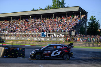 2024-07-19 - The Driver Elfyn Evans And Co-Driver Scott Martin Of The Team Toyota Gazoo Racing Wrt, Toyota Gr Yaris Rally1 Hybrid ,They Face The 1st, Of The Race, During Fia World Rally Championship WRC Tet Rally Latvia 2024 19 July Riga Latvia - FIA WORLD RALLY CHAMPIONSHIP  WRC TET RALLY LATVIA 2024 - RALLY - MOTORS