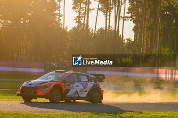 2024-07-19 - The Driver Thierry Neuville And Co-Driver Martijn Wydaeghe Of The Team Hyundai Shell Mobis World Rally Team,Hyundai I20 N Rally1 Hybrid ,They Face The 1st, Of The Race, During Fia World Rally Championship WRC Tet Rally Latvia 2024 19 July Riga Latvia - FIA WORLD RALLY CHAMPIONSHIP  WRC TET RALLY LATVIA 2024 - RALLY - MOTORS