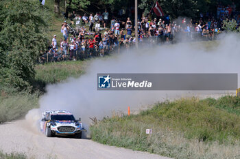 2024-07-20 - The Driver Adrien Fourmaux And Co-Driver Alexandre Coria Of The Team M-Sport Ford World Rally Team Ford Puma Rally1 Hybrid,They Face The 2nd Of The Race, During Fia World Rally Championship WRC Tet Rally Latvia 2024 18 July Riga Latvia - FIA WORLD RALLY CHAMPIONSHIP  WRC TET RALLY LATVIA 2024 - RALLY - MOTORS