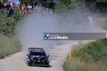 2024-07-20 - The Driver Takamoto Katsuta And Co-DriverAaron Johnston Of Team Toyota Gazoo Racing Wrt, Toyota Gr Yaris Rally1 Hybrid,They Face The 2nd Of The Race, During Fia World Rally Championship WRC Tet Rally Latvia 2024 20 July Riga Latvia - FIA WORLD RALLY CHAMPIONSHIP  WRC TET RALLY LATVIA 2024 - RALLY - MOTORS